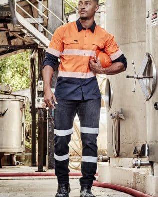 Custom Syzmik Mens Bio Motion Taped Stretch Jean FA-ZP907