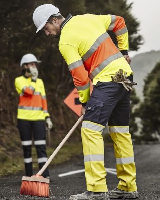 Custom Syzmik Mens Bio Motion Hi Vis Taped Pant FA-ZP980