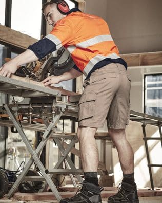 Custom Syzmik Mens Streetworx Curved Cargo Short FA-ZS360