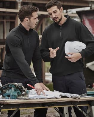 Custom Syzmik Unisex 1/4 Zip Brushed Fleece Pullover FA-ZT366