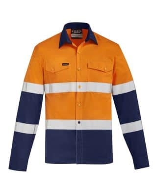 Custom Syzmik Mens Lightweight Bio Motion Long Sleeve Shirt FA-ZW520