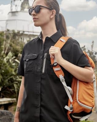 Custom Syzmik Womens Outdoor Short Sleeve Shirt FA-ZW765