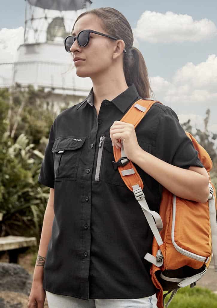 Womens Outdoor Short Sleeve Shirt Fa-zw765