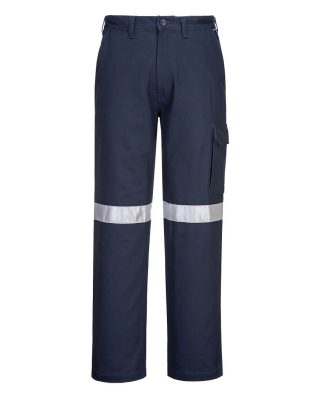 Custom Portwest Cotton Cargo Pants With Tape