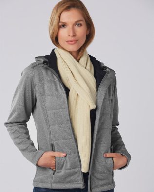 Shiny Cable Knit Scarf (Acrylic knit with cable row feature) SH-SCF02