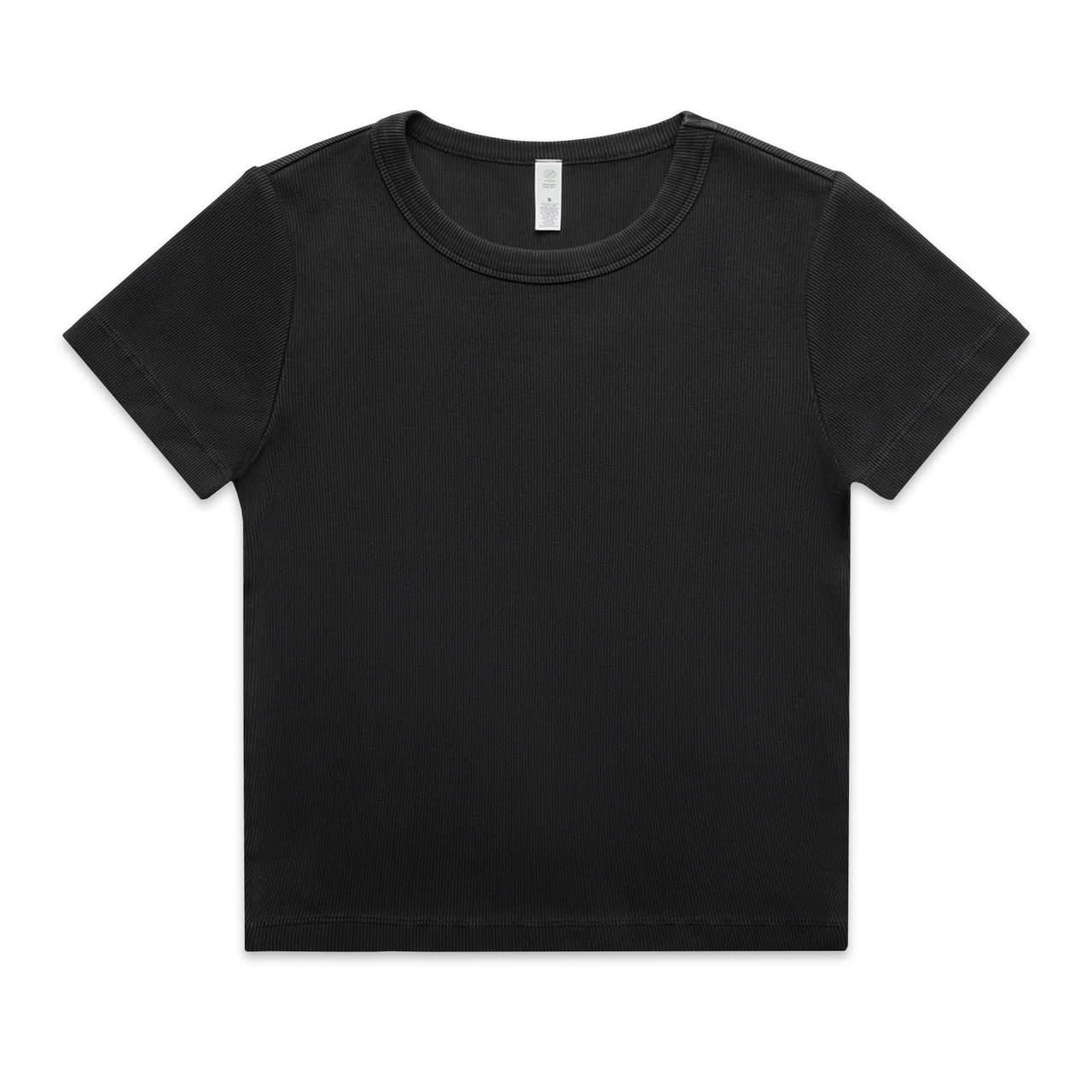 Wo's Faded Organic Rib Tee AS-4036
