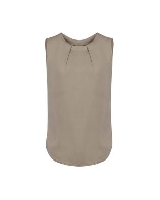 Custom Biz Corporates Womens Estelle Sleeveless Pleat Detail Blouse FA-RB973LN