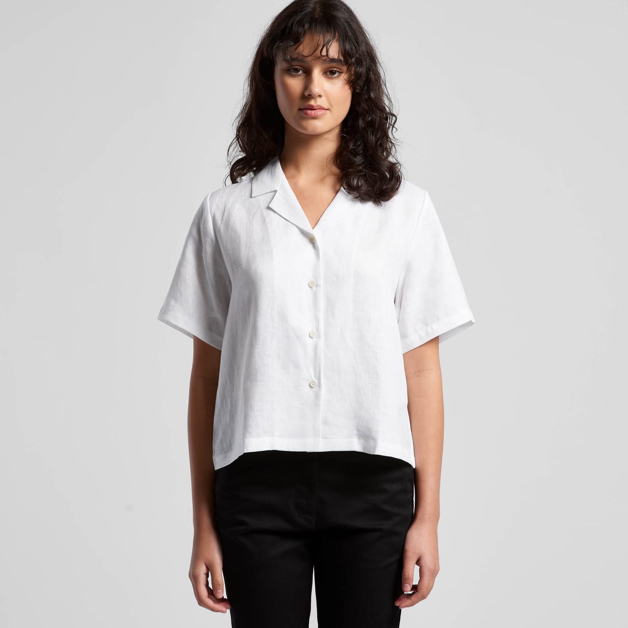 Wo's Linen S/s Shirt