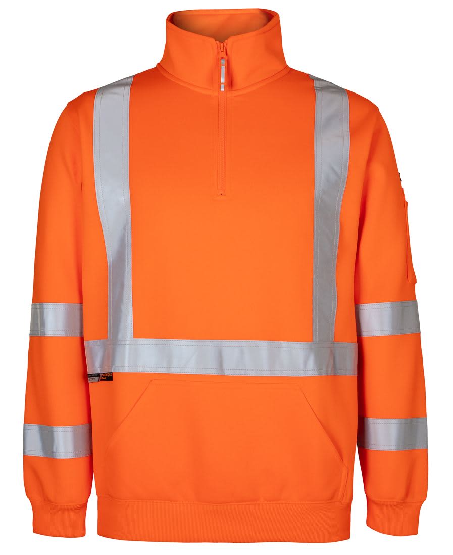 JB's NSW/QLD RAIL (D+N) X-BACK 1/2 ZIP FLEECE ORANGE -