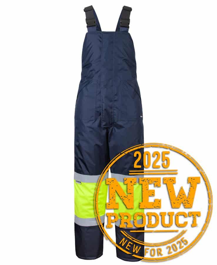 JB's FREEZER BIB & BRACE WITH TAPE NAVY/LIME -