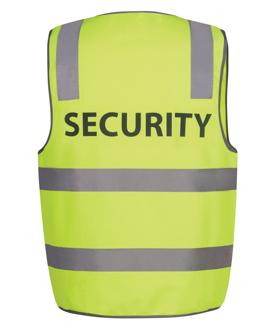 JB's HV (D+N) SAFETY VEST PRINT SECURITY LIME -