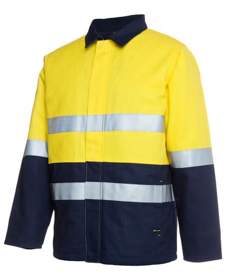 JB's HV (D+N) COTTON JACKET YELLOW/NAVY-