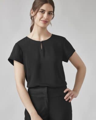 Custom Biz Corporates Womens Evelyn Short Sleeve Blouse FA-RU569LS