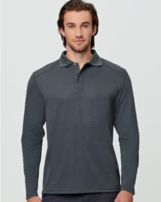 Shiny Men’s Bamboo Charcoal L/S Polo SH-PS89