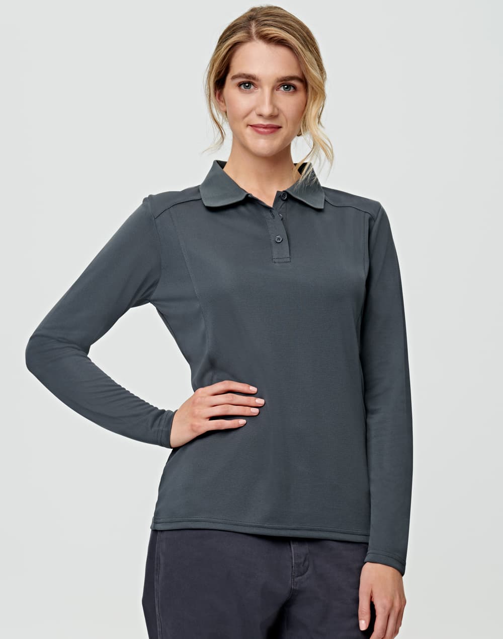 Ladies' Bamboo Charcoal L/S Polo